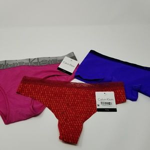Lot of 3 NWT Women's small Calvin Klein underwear